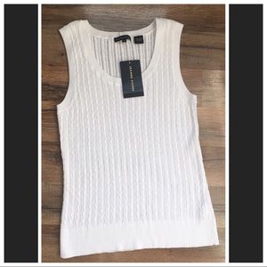 White Cotton Sleeveless Top NWT